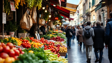 Grafico sull'andamento dell'industria italiana a ottobre 2023