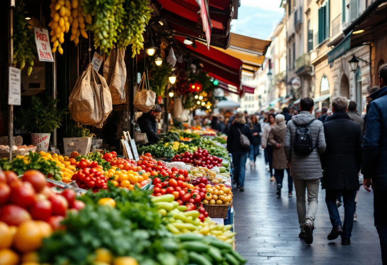 Grafico sull'andamento dell'industria italiana a ottobre 2023