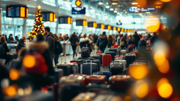 Aumenti dei prezzi dei voli durante le festività natalizie