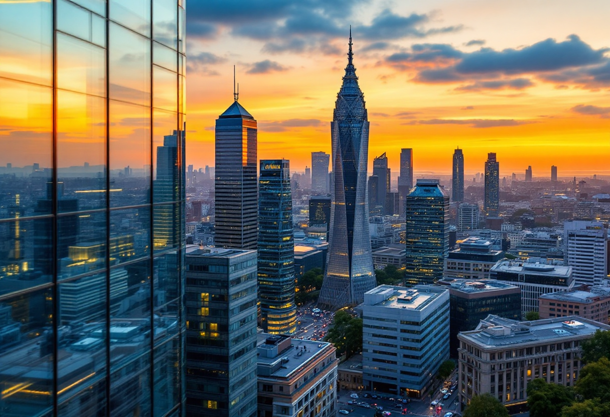 Grafico dei risultati finanziari delle banche a Milano nel 2024