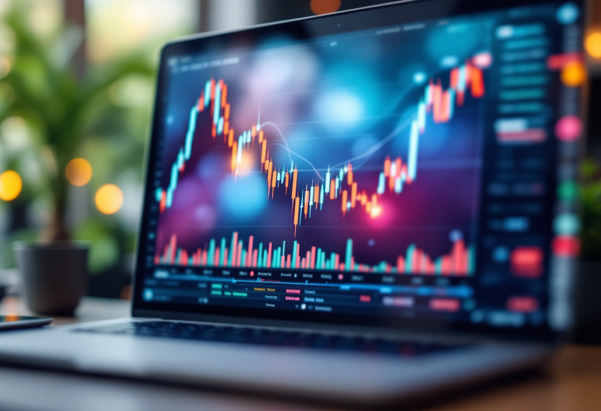 Grafico Bitcoin che mostra il superamento dei 100k dollari