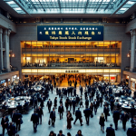 Grafico della Borsa di Tokyo in crescita con investitori ottimisti