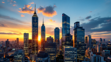 Grafico della Borsa di Tokyo in calo con investitori preoccupati