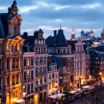 Grafico delle borse europee in flessione