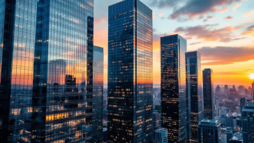 Grafico che mostra l'andamento negativo delle borse europee