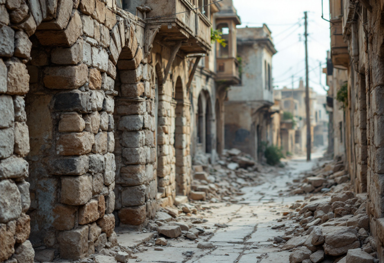 Immagine che rappresenta la caduta del regime di Assad in Siria