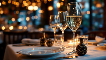 Ristoranti italiani decorati per il Capodanno 2024