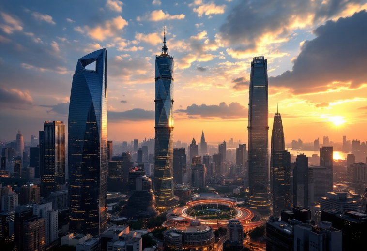 Grafico che mostra la chiusura dei mercati azionari cinesi e giapponesi