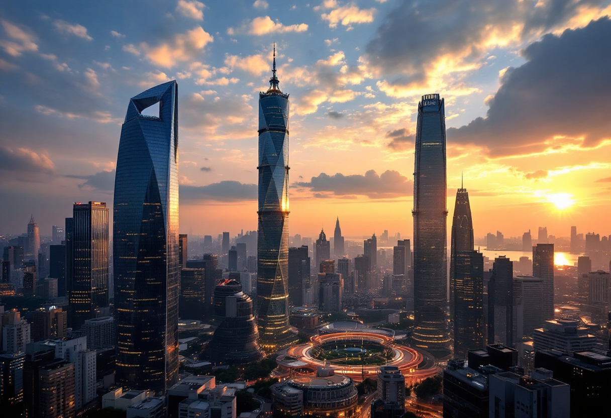 Grafico che mostra la chiusura dei mercati azionari cinesi e giapponesi