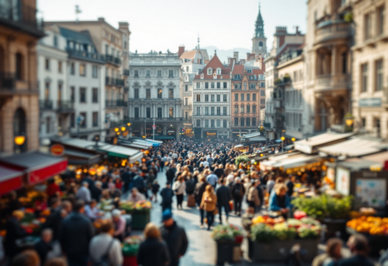 Grafico che mostra la chiusura debole delle borse europee