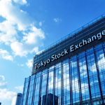 Grafico che mostra la crescita della Borsa di Tokyo