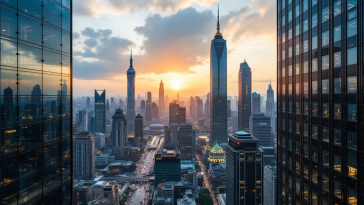 Grafico che illustra la crescita economica della Cina