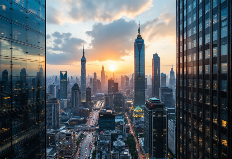 Grafico che illustra la crescita economica della Cina