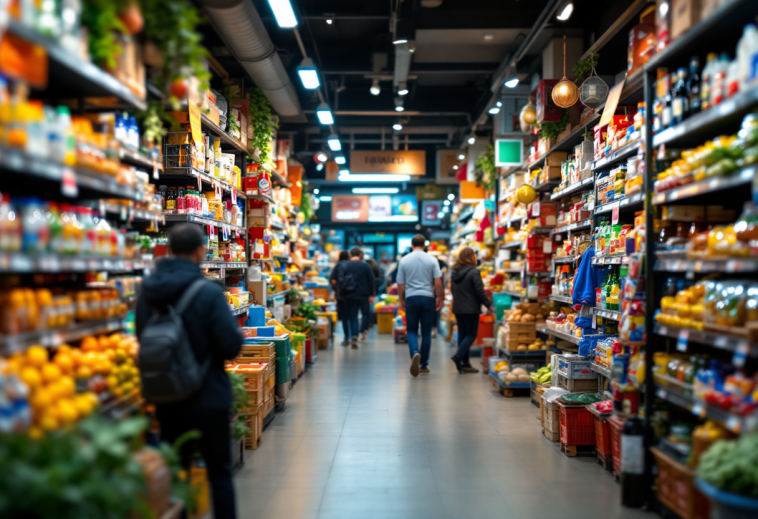 Grafico che mostra la crescita delle vendite al dettaglio negli Stati Uniti