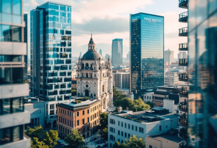 Grafico che mostra la crescita del private equity in Italia