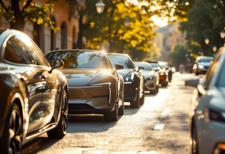 Grafico che mostra l'aumento della motorizzazione in Italia