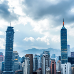 Grafico che mostra il crollo della Borsa di Hong Kong