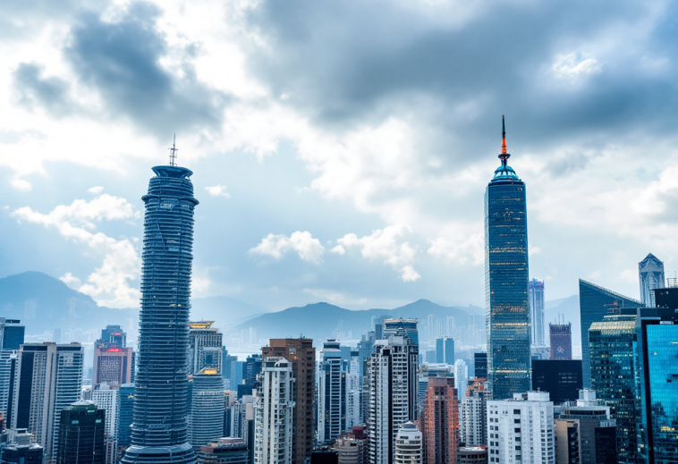 Grafico che mostra il crollo della Borsa di Hong Kong