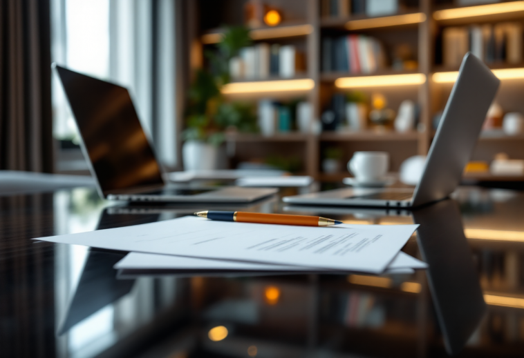 Consulente finanziario discute strategie di portafoglio