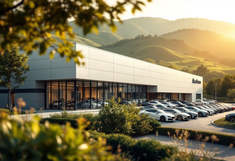Ferrari che rappresenta innovazione e sostenibilità futura