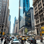 Grafico delle fluttuazioni di mercato a Wall Street