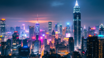 Grafico che mostra la crescita dei mercati asiatici con Hong Kong in evidenza