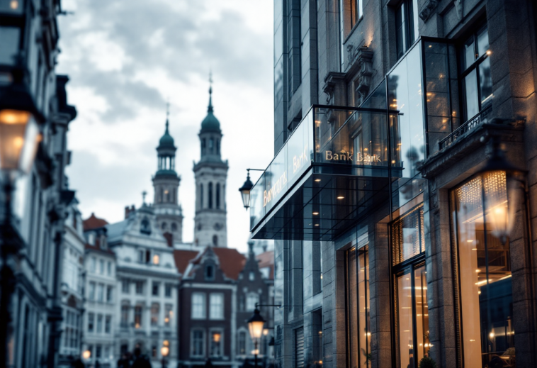 Rappresentazione grafica dell'integrazione bancaria in Europa