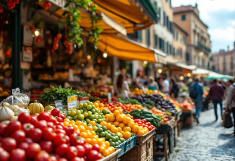 Grafico che mostra l'incremento dell'interscambio commerciale dell'Italia