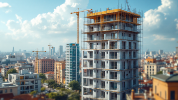 Grafico che mostra la crescita del mercato immobiliare italiano nel 2025