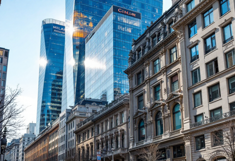 Panorama di Milano con focus sul mercato immobiliare di lusso