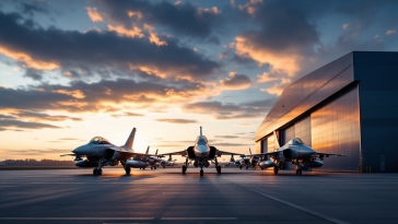 Eurofighter della Spagna in volo durante un'esercitazione