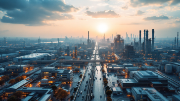 Logo Nvidia con grafico del mercato dei semiconduttori