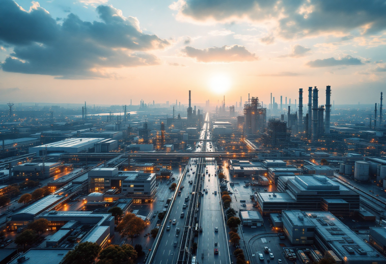 Logo Nvidia con grafico del mercato dei semiconduttori