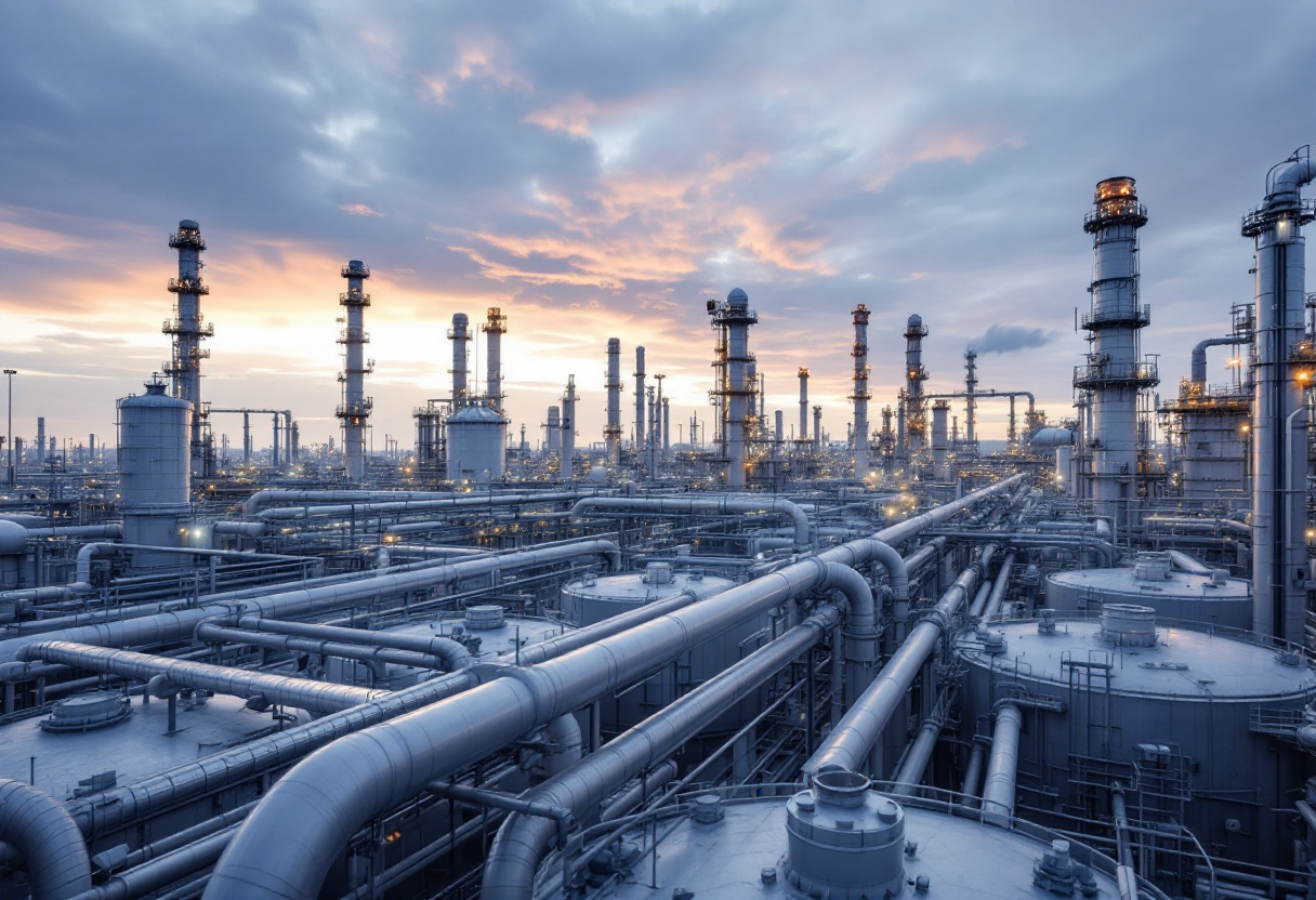 Grafico che mostra l'andamento della produzione di petrolio Opec+