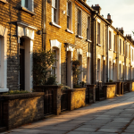 Grafico che mostra l'aumento dei prezzi delle case nel Regno Unito