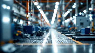 Grafico sulla stabilità della produzione industriale in Italia