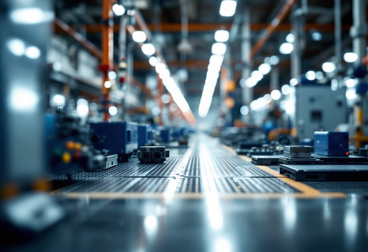 Grafico sulla stabilità della produzione industriale in Italia