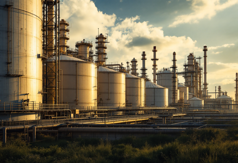 Logo di Shell e Pavilion con sfondo energetico