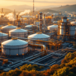 Logo di Shell e Pavilion con sfondo GNL