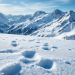 Panorama innevato delle Alpi italiane in inverno