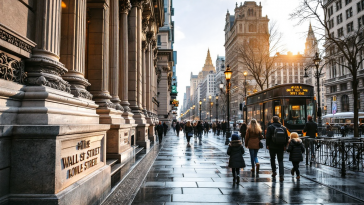 Grafico che mostra la crescita di Wall Street a novembre