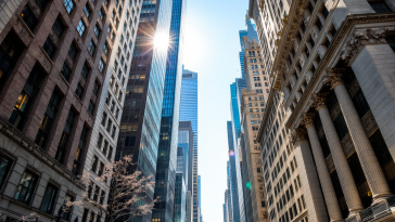 Grafico che mostra la crescita di Wall Street a novembre