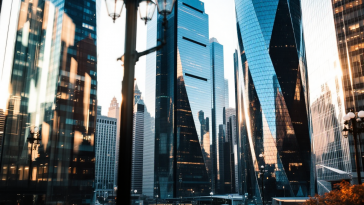 Grafico delle fluttuazioni di mercato di Wall Street