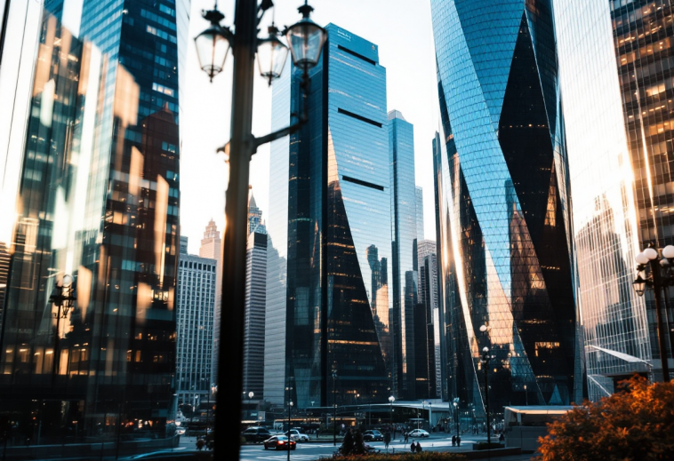 Grafico delle fluttuazioni di mercato di Wall Street