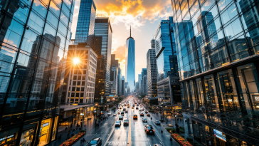 Grafico che mostra l'andamento positivo di Wall Street