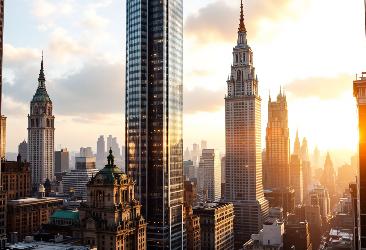 Grafico che mostra l'andamento di Wall Street dopo i dati sui prezzi