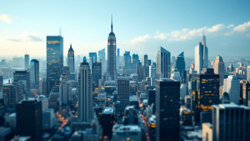 Grafico che mostra l'aumento della borsa di New York