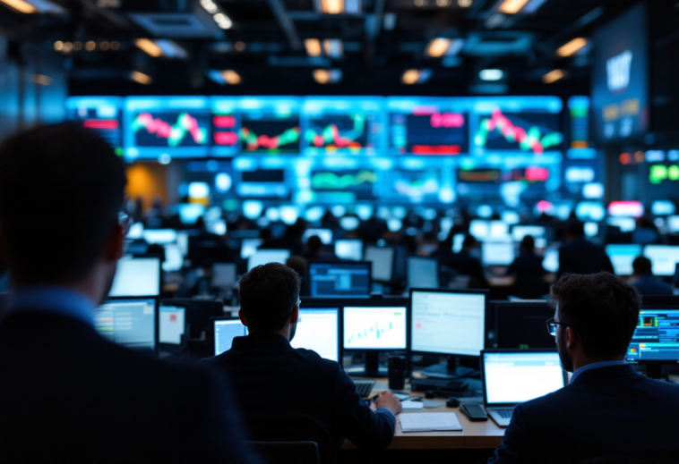 Grafico che mostra l'andamento positivo delle borse europee