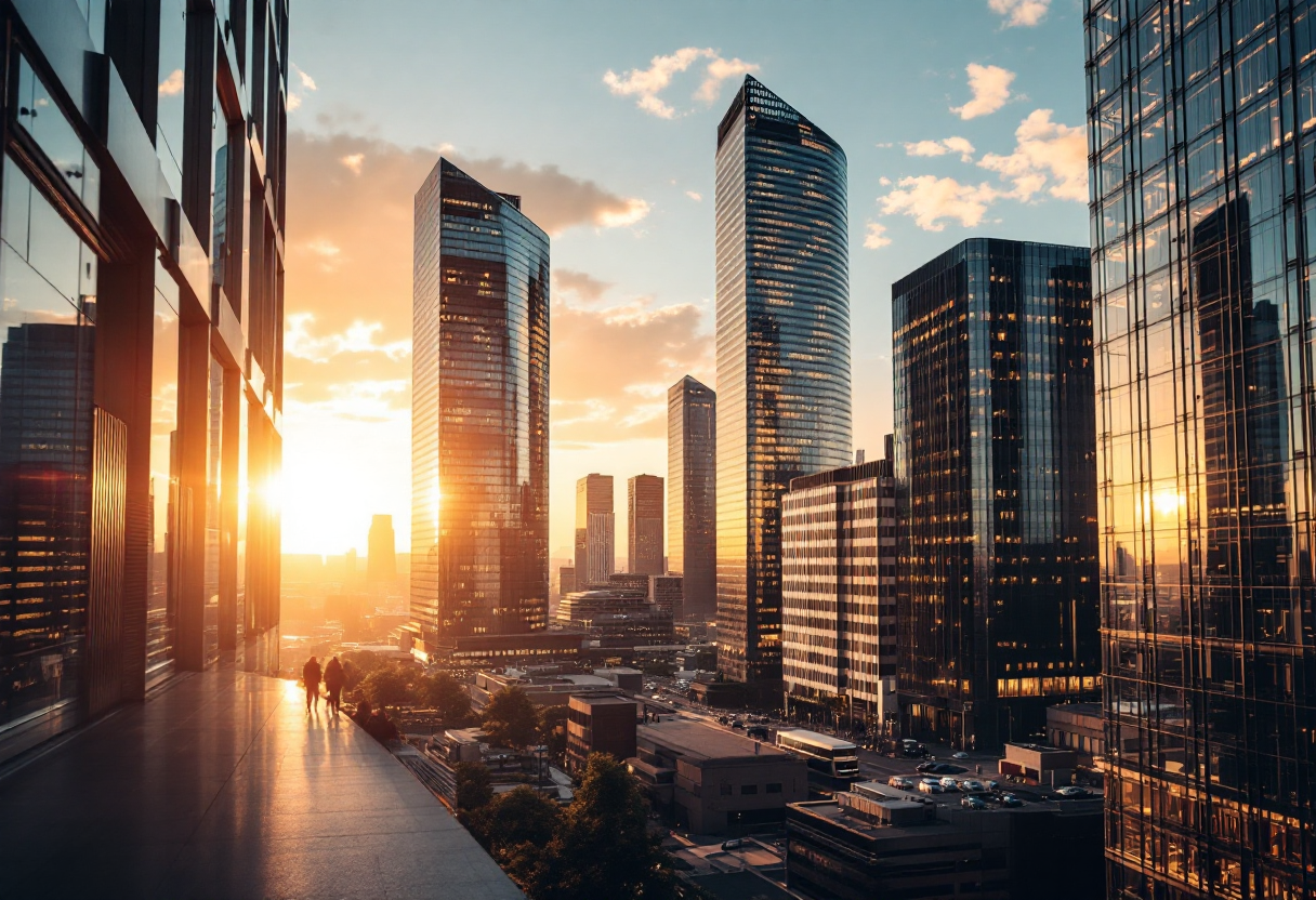 Grafico che mostra l'andamento delle borse europee