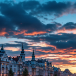 Grafico delle borse europee in crescita